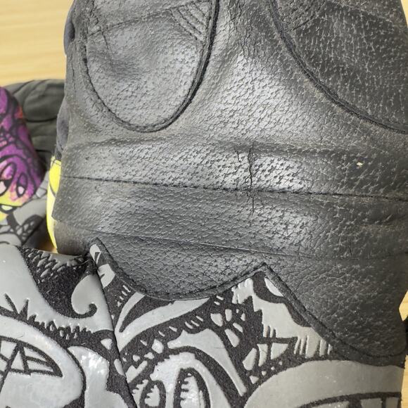 Celtek Bitten By Mitten Gloves Mens Small Colorful Graphic Snowboard Ski Leather - Picture 7 of 10